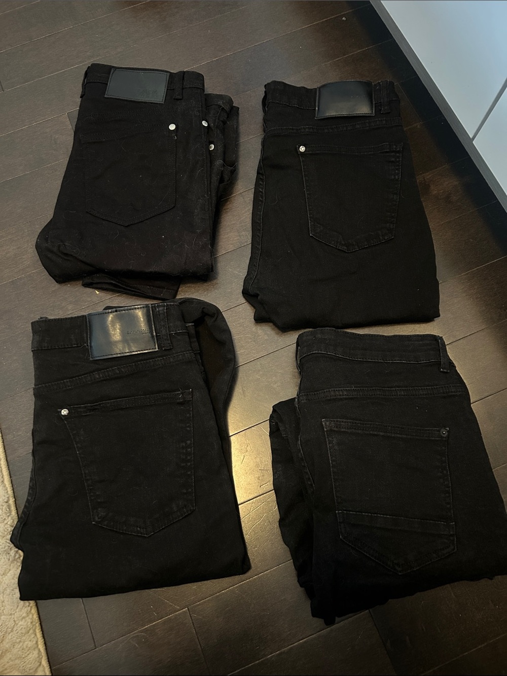 Bundle of 4 Zara Men's Jeans - Classic Slim Fit